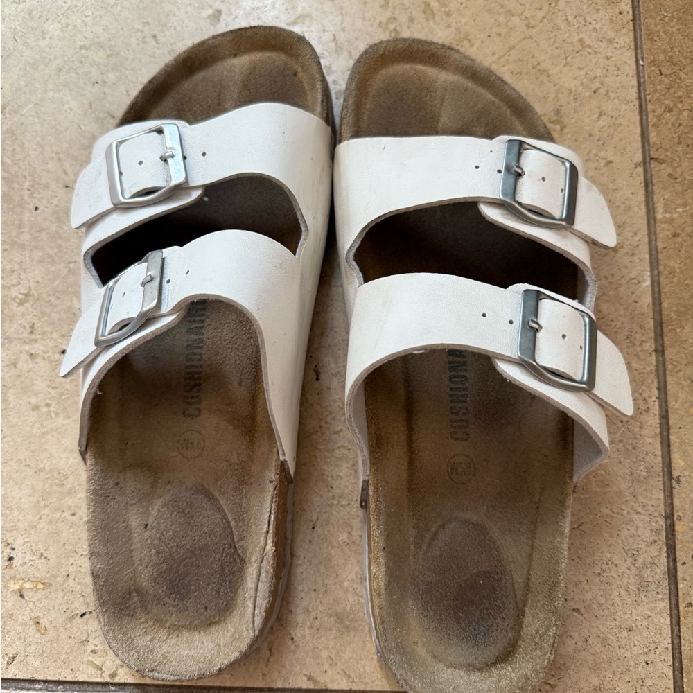 Casual White Double-Strap Women's Sandals